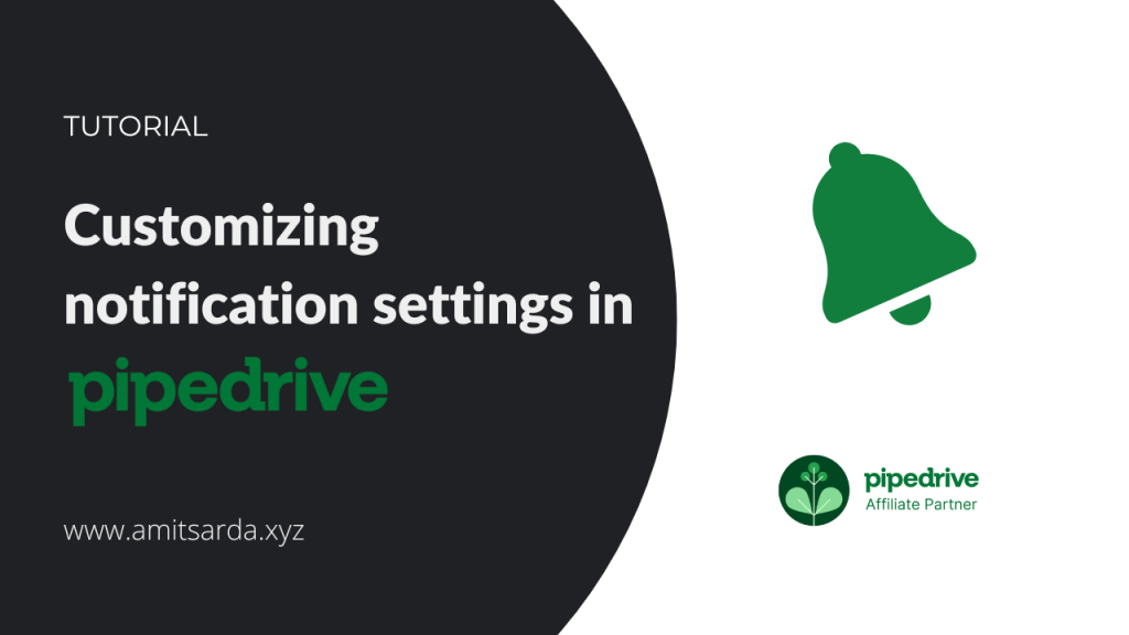 Customize notification settings in Pipedrive
