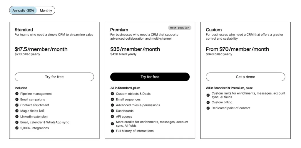 folk.app Pricing Structure folk.app Pricing Structure